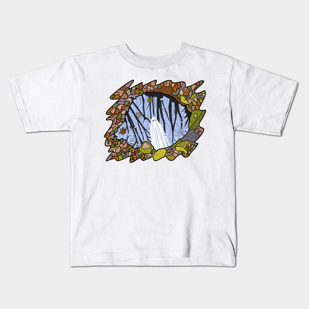 Ghost Puddle Kids T-Shirt by Nerdpins
